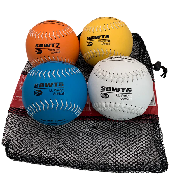 Weighted Softball Set 5‑6‑7‑8 oz