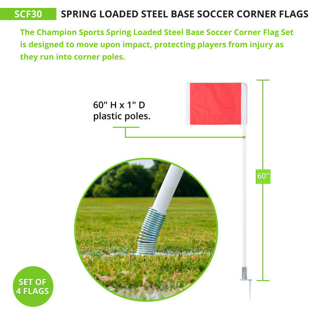 Spring Loaded Corner Flags