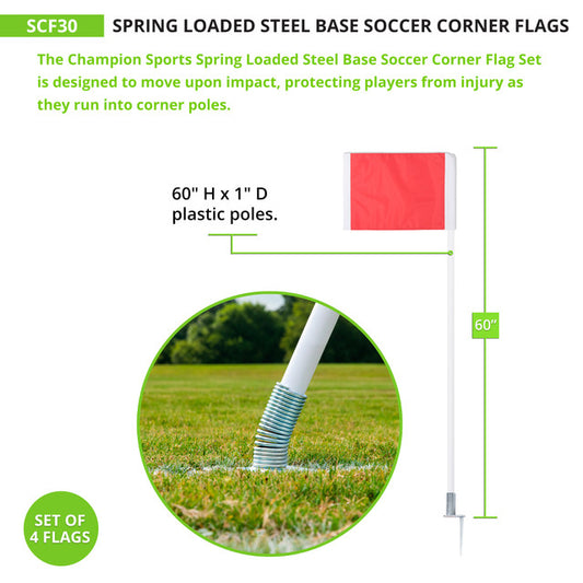 Spring Loaded Corner Flags
