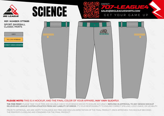 Bronx Science Baseball Team Store