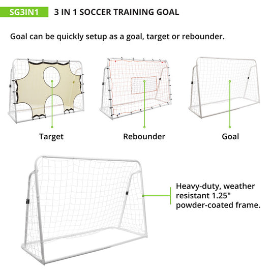 3 IN 1 Soccer Training Goal