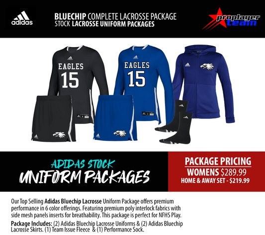 ADIDAS BLUECHIP LADIES LACROSSE PACKAGE
