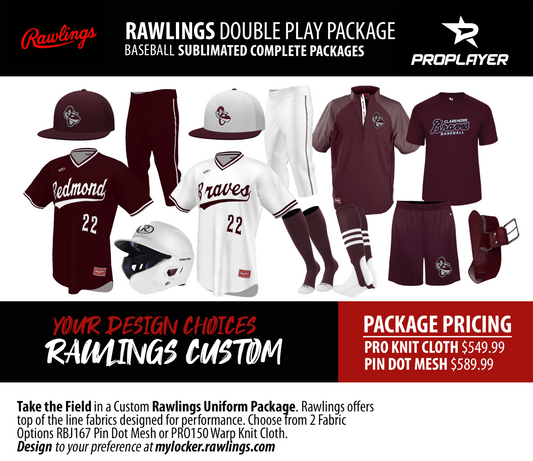 RAWLINGS DOUBLE PLAY SUBLIMATED COMPLETE PACKAGE