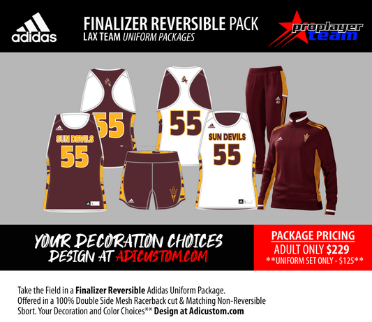 ADIDAS FINALIZER REVERSIBLE LAX TEAM PACKAGE