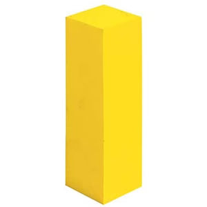 Markwort Foam Rectangle Base Plug - Yellow