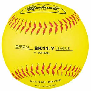 Markwort Synthetic Softball 11 Yellow – Dozen