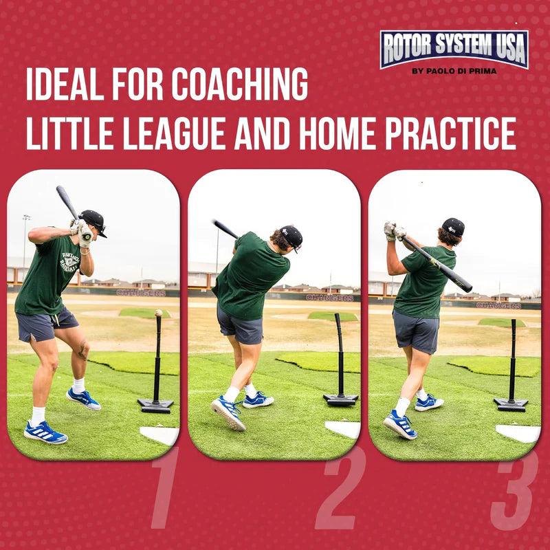 Rotor System USA Pro Batting Tee - Red Base