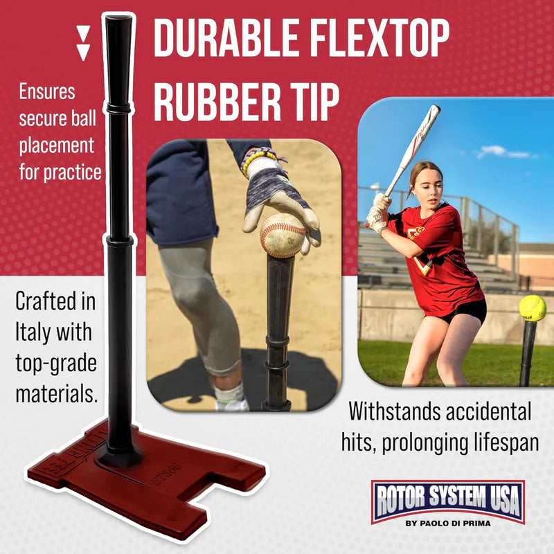 Rotor System USA Pro Batting Tee - Red Base