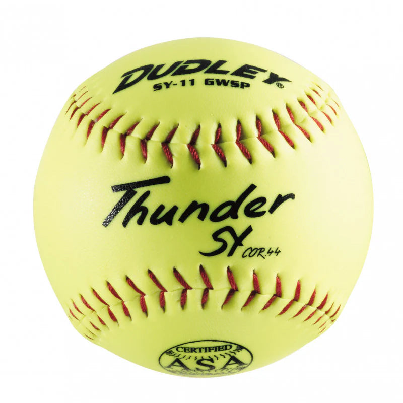 Dudley SY11 GWSP ASA Synthetic Yellow Softball (44/375)