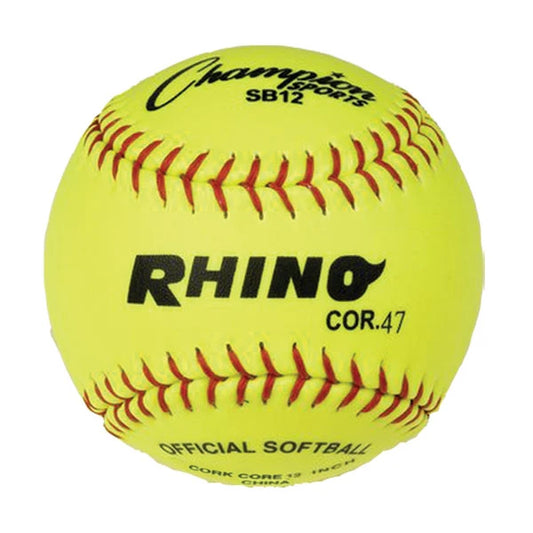12" Synthetic Leather Cork Core Softball