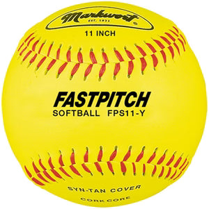 Markwort 11″ Yellow Synthetic Cover Softball