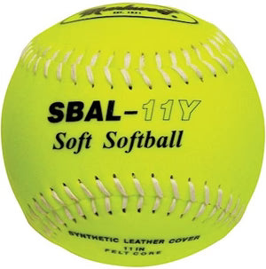 Markwort Soft Softball – 11″ Yellow (Dozen)